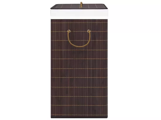 Panier à linge Bambou Marron 72 L