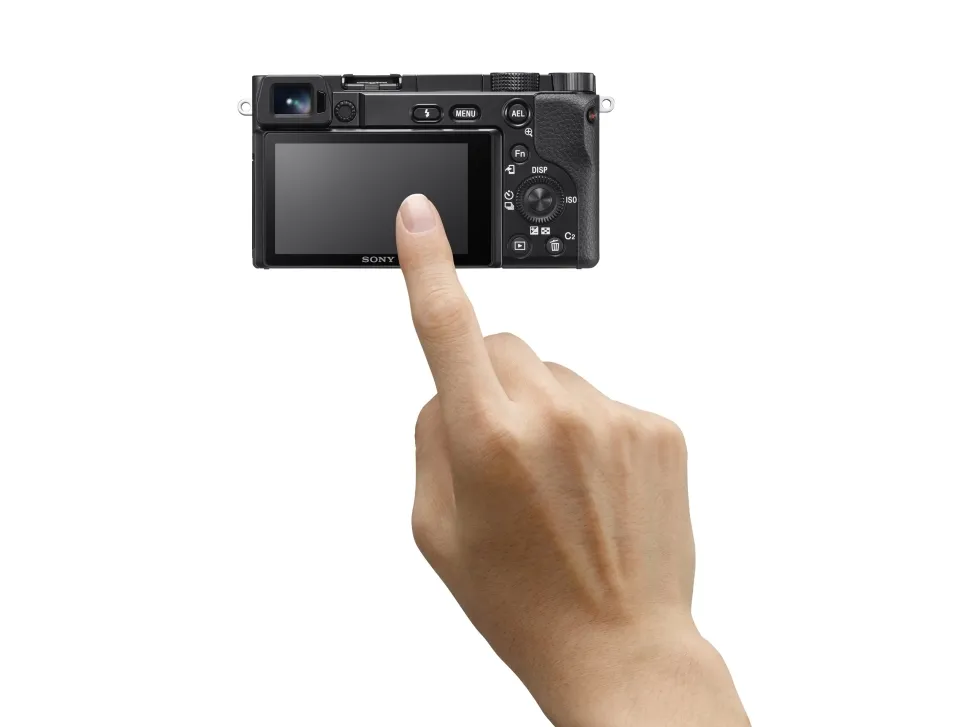 Sony a6100 ILCE-6100 - Digitalkamera - spejlløst - 24.2 MP - APS-C - 4K / 30 fps 16-50 mm Power Zoom-objektiv - Wi-Fi, NFC, Bluetooth - sort