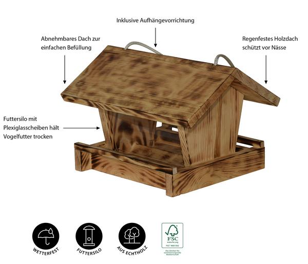 Dehner Natura Premium Futterhaus Linn, ca.