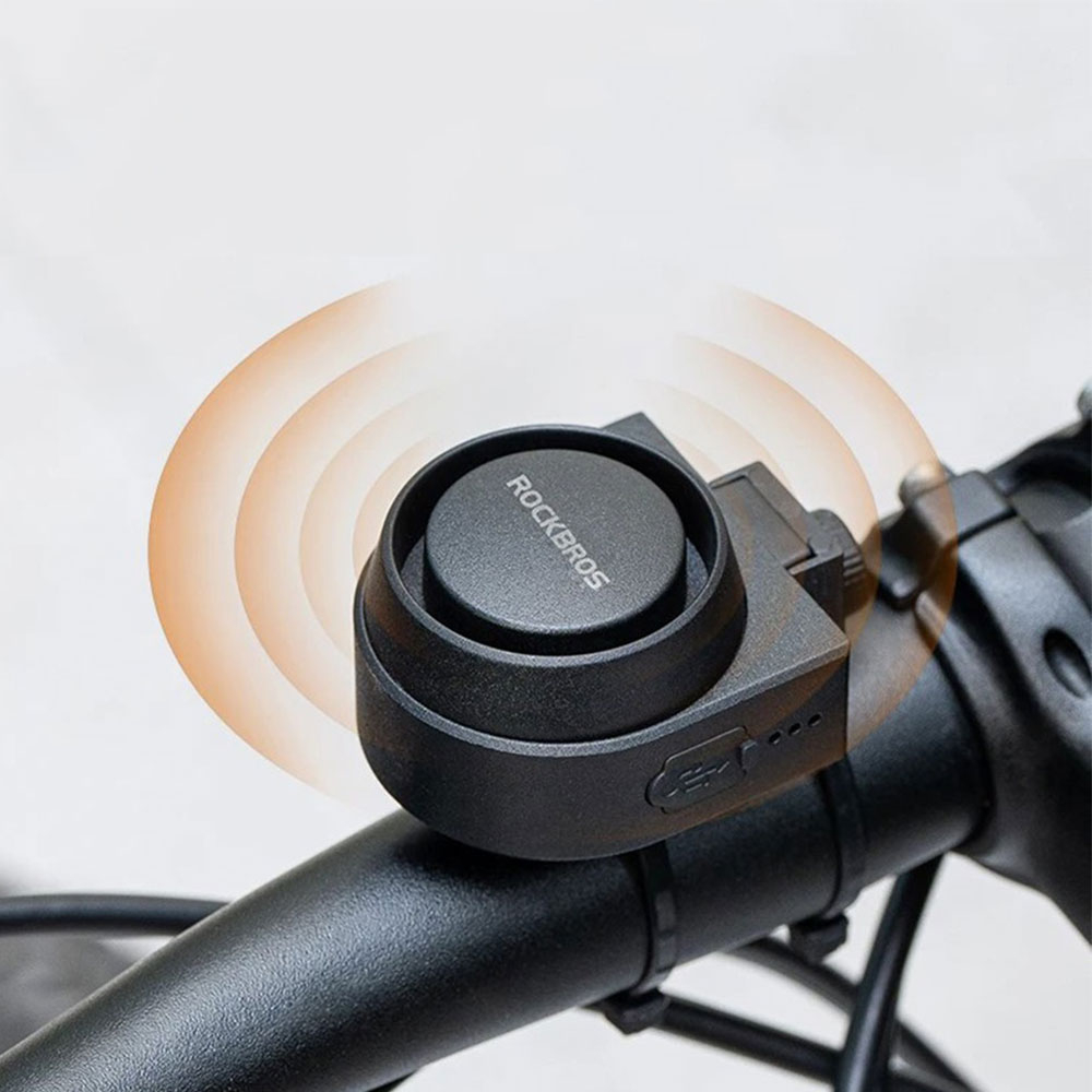 (83 - 115dB) Anti-Diebstahl Elektrischer Velo Fahrradalarm mit Fernbedienung (IPX5) - Schwarz
