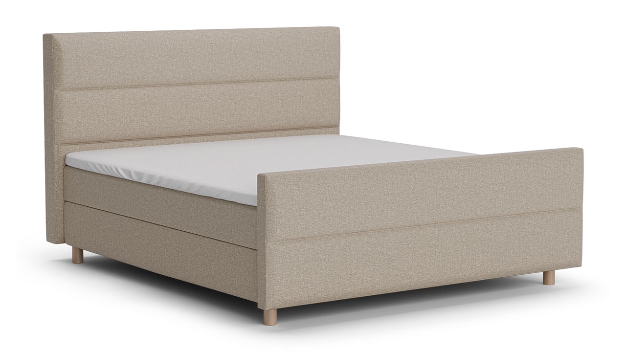 Boxspring Mica - Linen touch beige