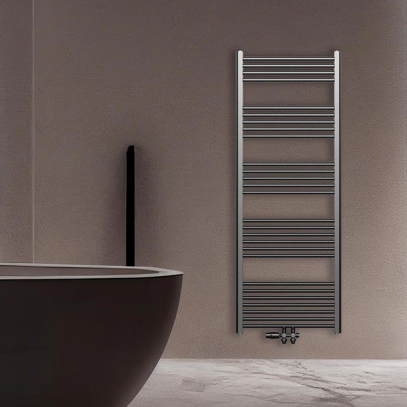 BWS - Cory - Handdoek Radiator - Gunmetal - Messing - 557 Watt