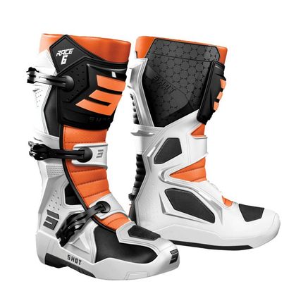 Bottes cross Shot RACE 6 2024 - Noir / Blanc