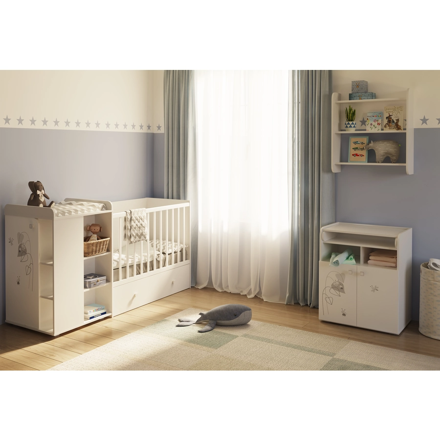 Polini Kids Wickelkommode French Amis 1270 weiß