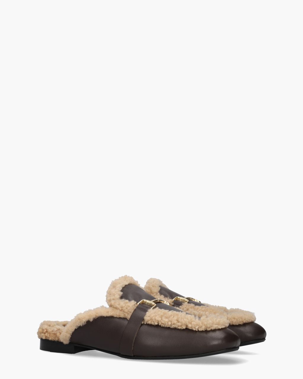 Gioia Semi Donkerbruin Damesslippers