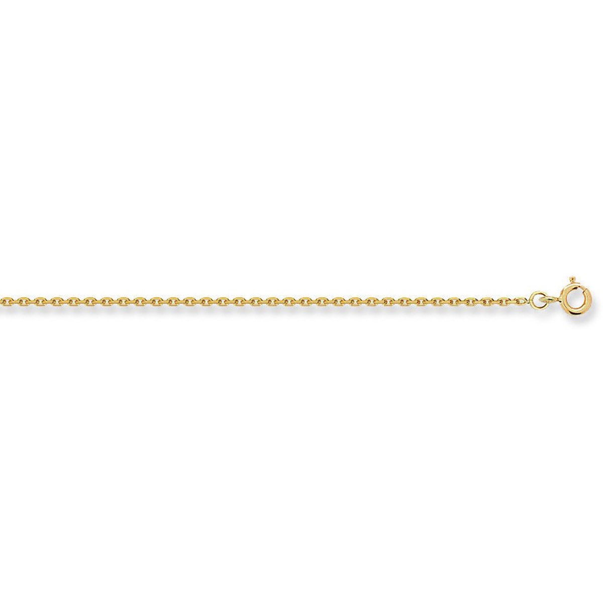 Chaîne maille forçat or jaune 9 carats 1.4 mm