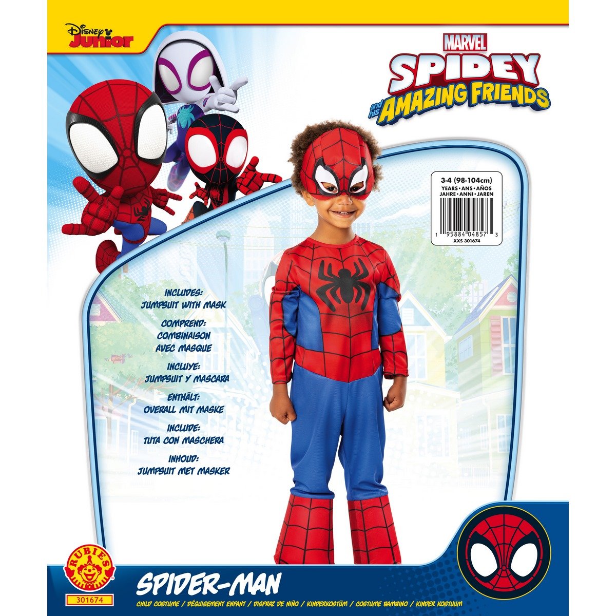Déguisement Spidey 3-4 ans