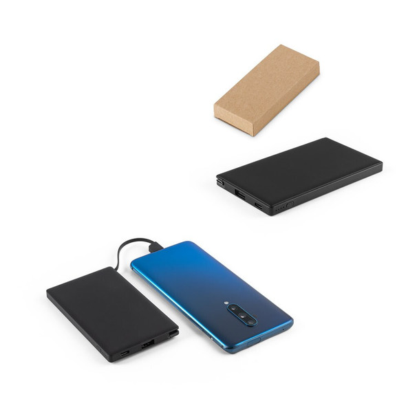 hi!dea 97163 - Batterie nomade 4 000 mAh en ABS recyclé (100 % rABS)