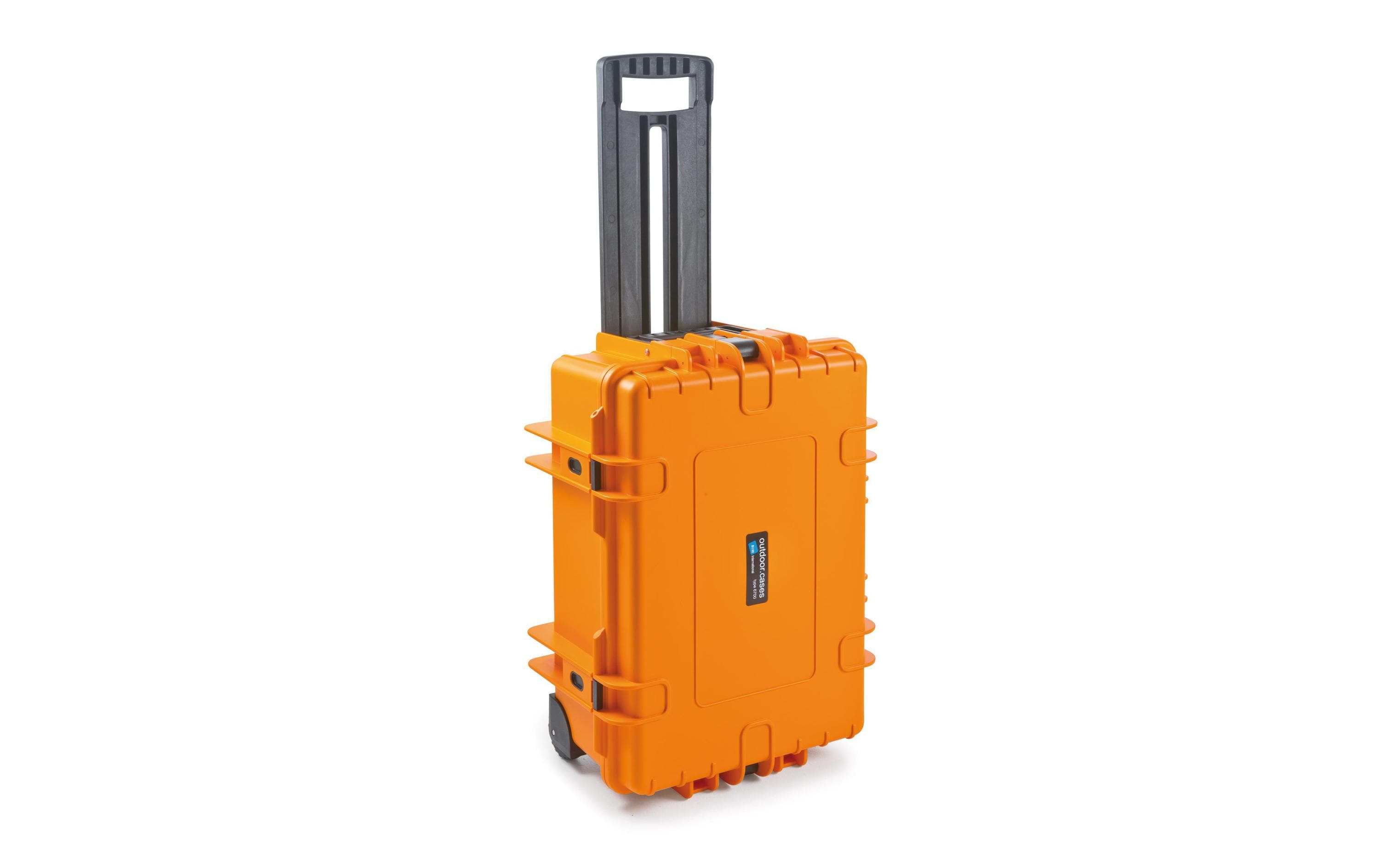 Outdoor-Koffer Typ 6700 SI Orange<br>Outdoor-Koffer mit Teleskopgriff und leicht laufenden Rollen