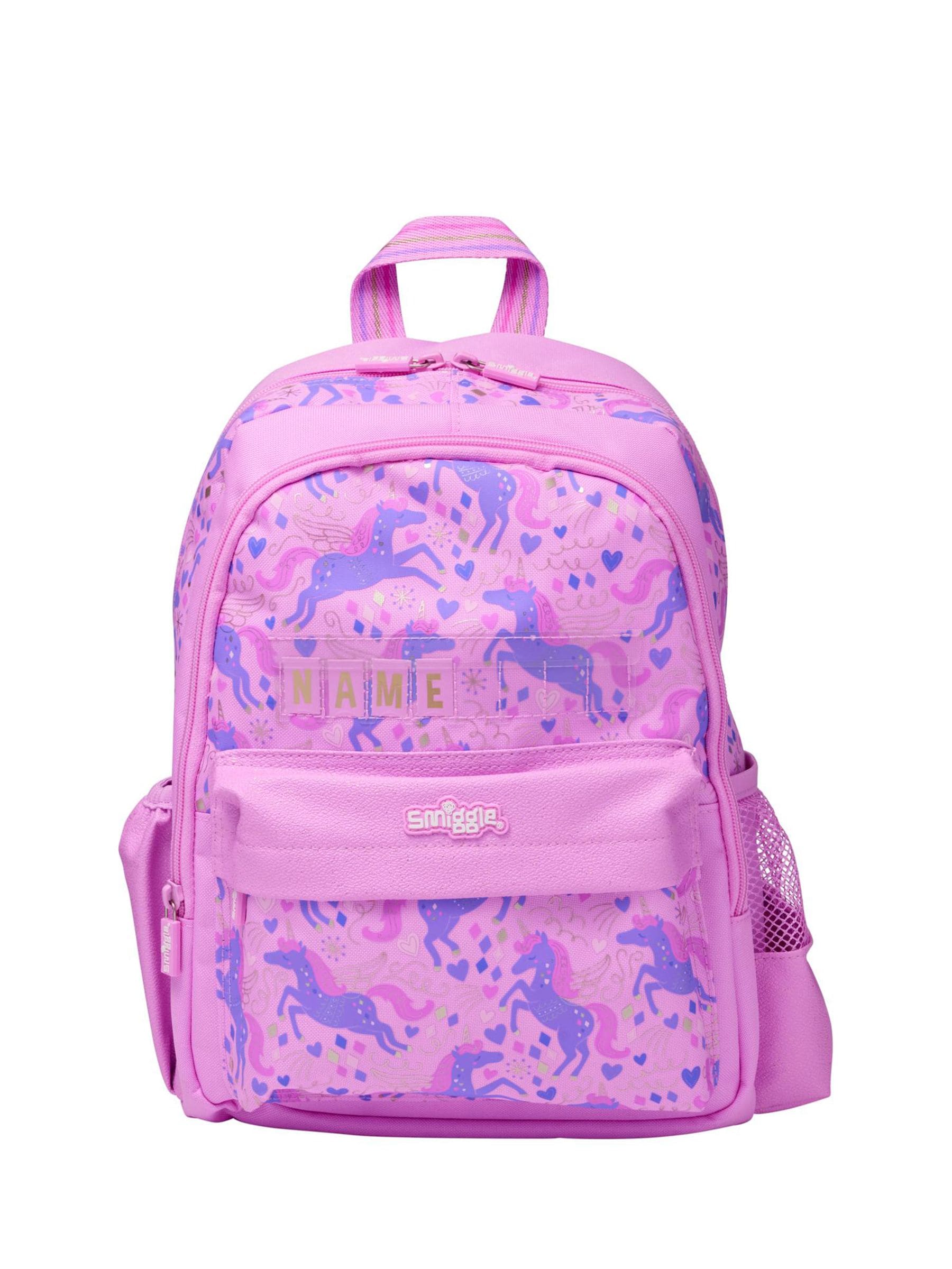 Roze - Smiggle Adventurous Junior Id Backpack