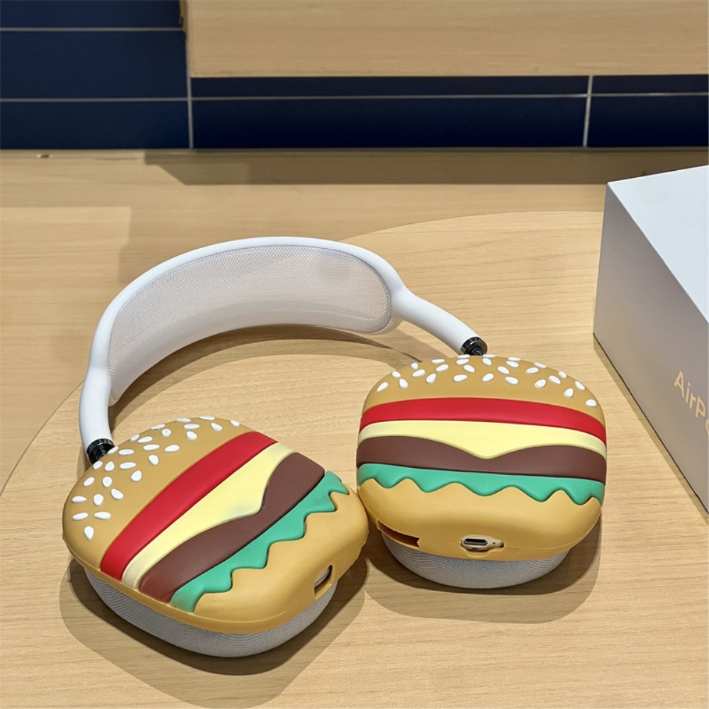 AirPods Max 3D Silikon Hülle Schutz Abdeckung - Burger