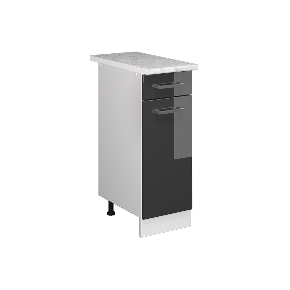 Vicco Schubunterschrank Küchenschrank Küchenzeile R-Line 30 cm Weiß Anthrazit Tür Schublade Arbeitsplatte