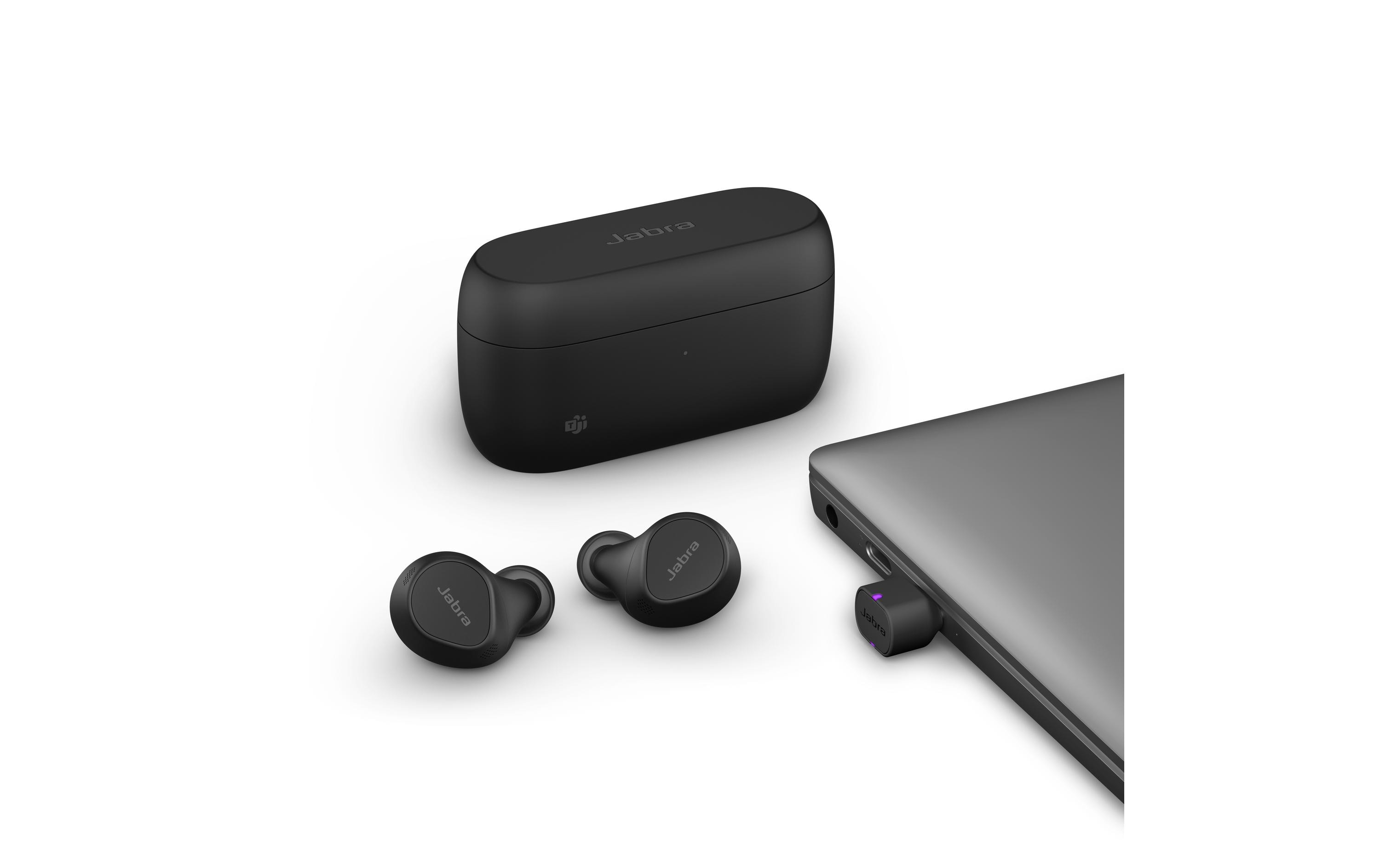 Headset Evolve2 Buds MS USB-C<br>Professionelle Anrufe unterwegs: Kompakte In-Ear-Bluetooth-Kopfhörer entwickelt für hybrides Arbeiten