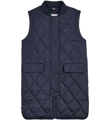 Tommy Hilfiger Steppweste - Lang - Desert Bewölkt