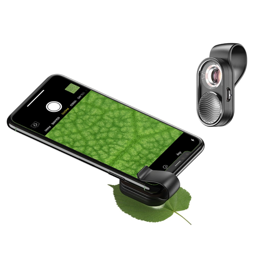 Universal Smartphone Kamera Mikroskop 100-fache Vergrösserung   LED Beleuchtung