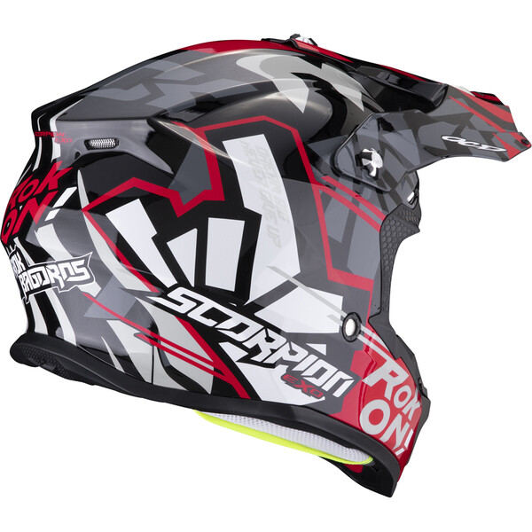 Scorpion - Casque VX-16 Evo Air Rok Bagoros Noir / Blanc / Rouge