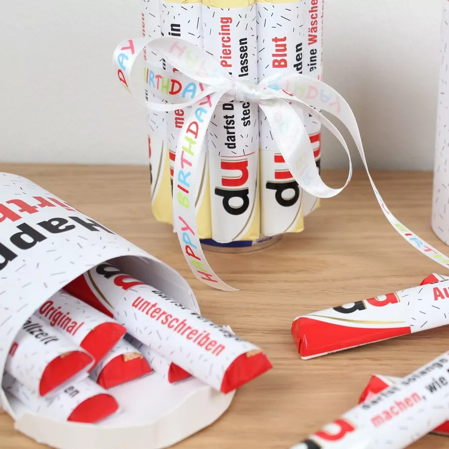 Nikima Papeterie AUFKLEBER SET - Duplo Endlich 18 Geburtstag Geschenk bunt