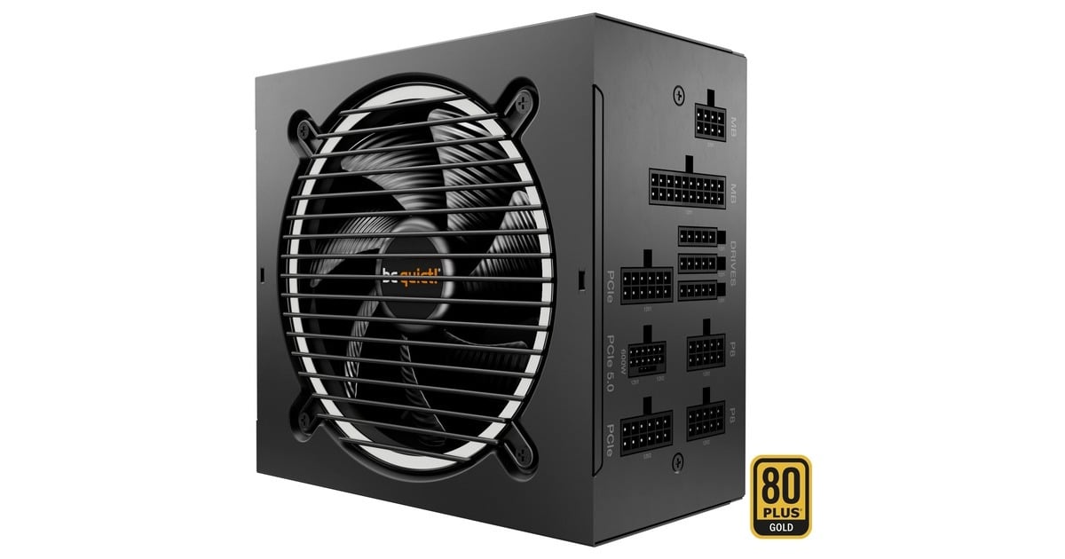 be quiet!Pure Power 12M modulaire 1200 watt voeding   (Zwart, 1x 12V-2x6, 4x PCIe)