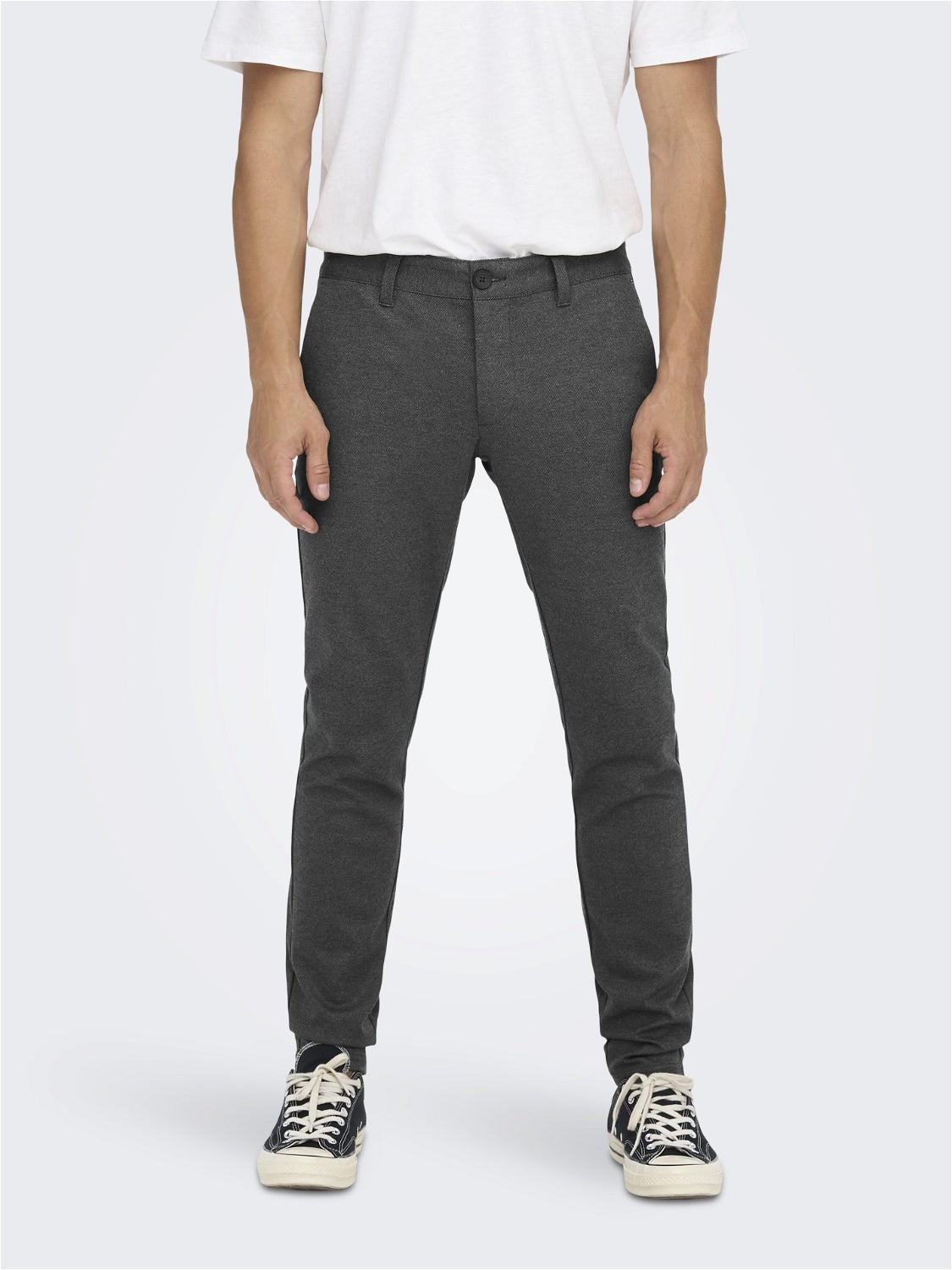 ONSMARK Slim Fit Chino Hose Black