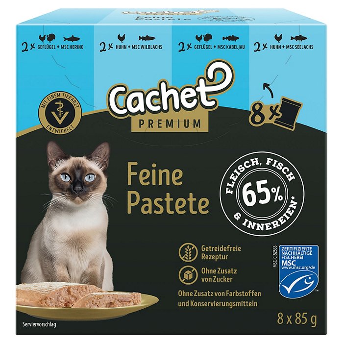 CACHET Katzen-Nassfutter 8 x 85 g