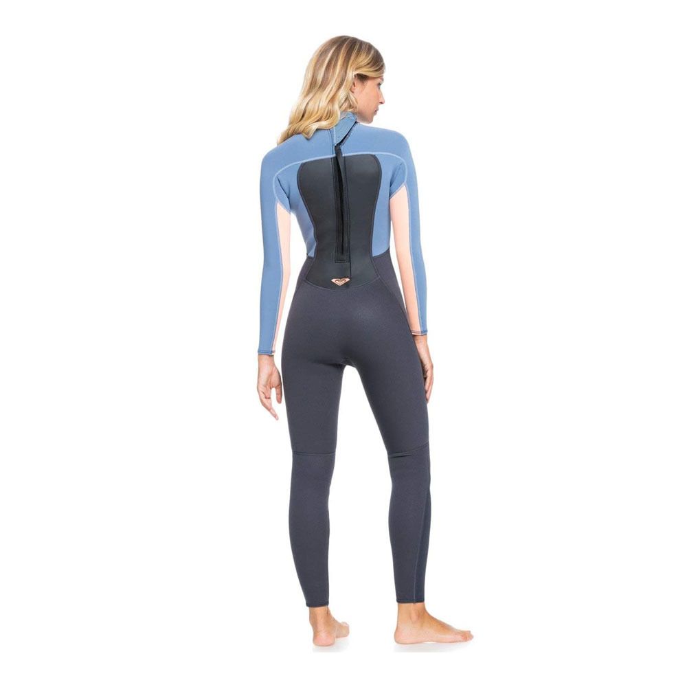 Roxy PROLOGUE BZ FLATLOCK - Combinaison intégrale 3/2mm Femme cld blk/pderdgr/glow