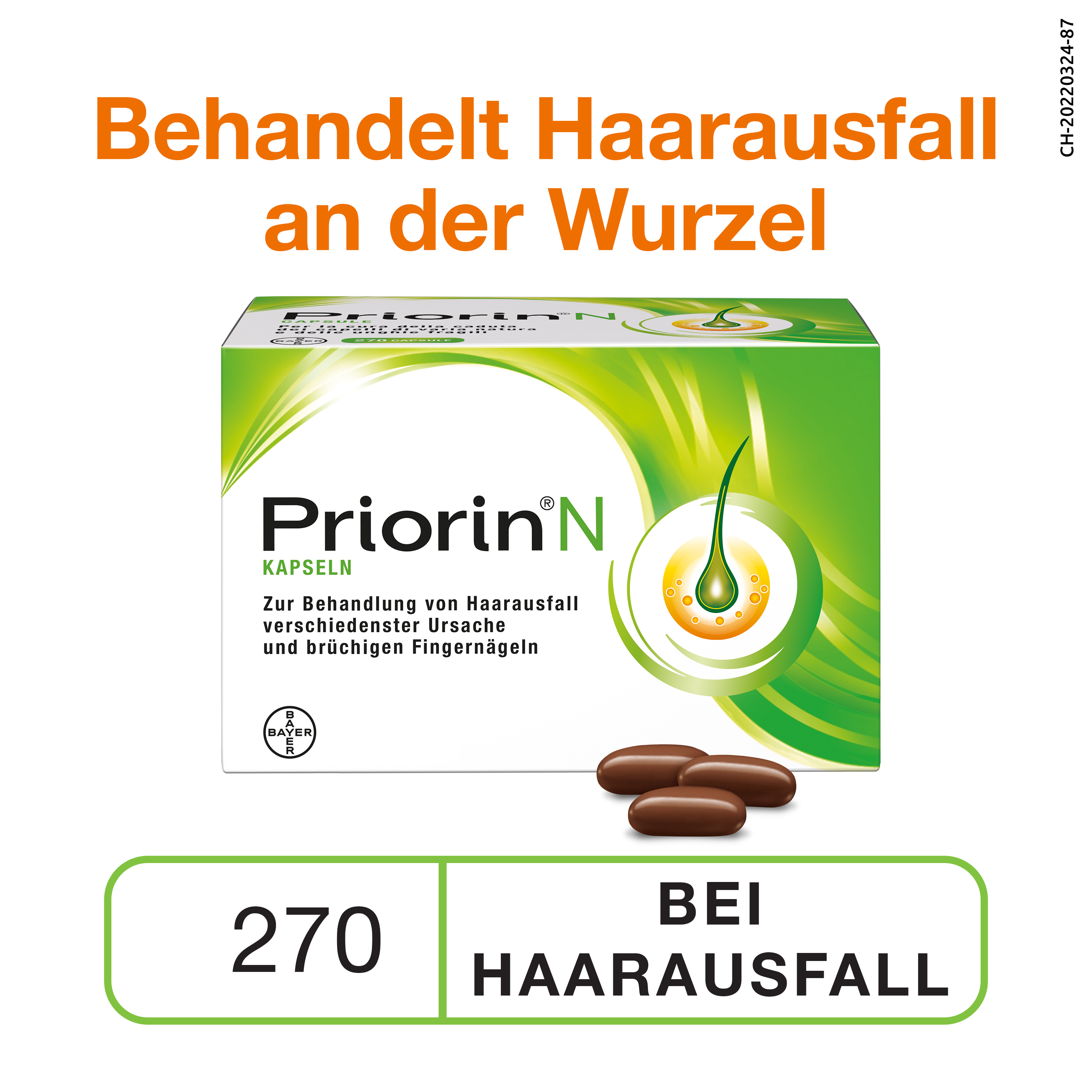 PRIORIN N<br>270 Stück, Blister, Weichkapsel