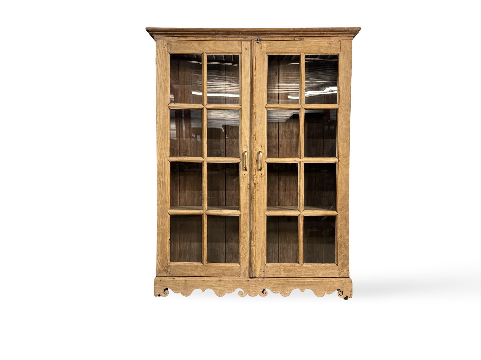 Glas kast 2 deurs naturel uniek Glas kast 2 deur naturel uniek