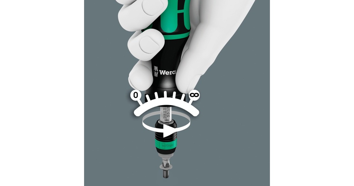 Wera7440/41 Kraftform momentschroevendraaier-set 0,3-3,0 Nm  (Zwart/groen, 26‑delig)