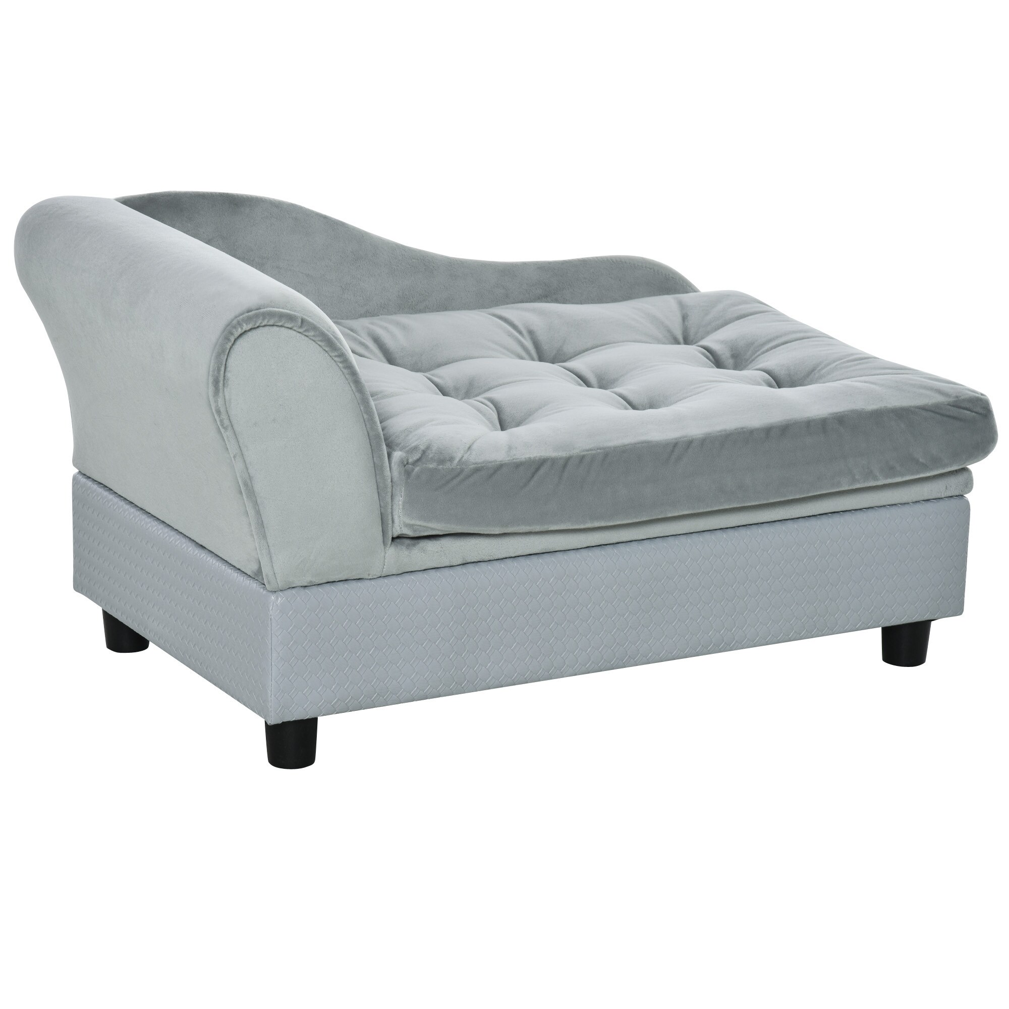 PawHut Hundesofa hellblau 76 x 45 x 41,5 cm (BxTxH)