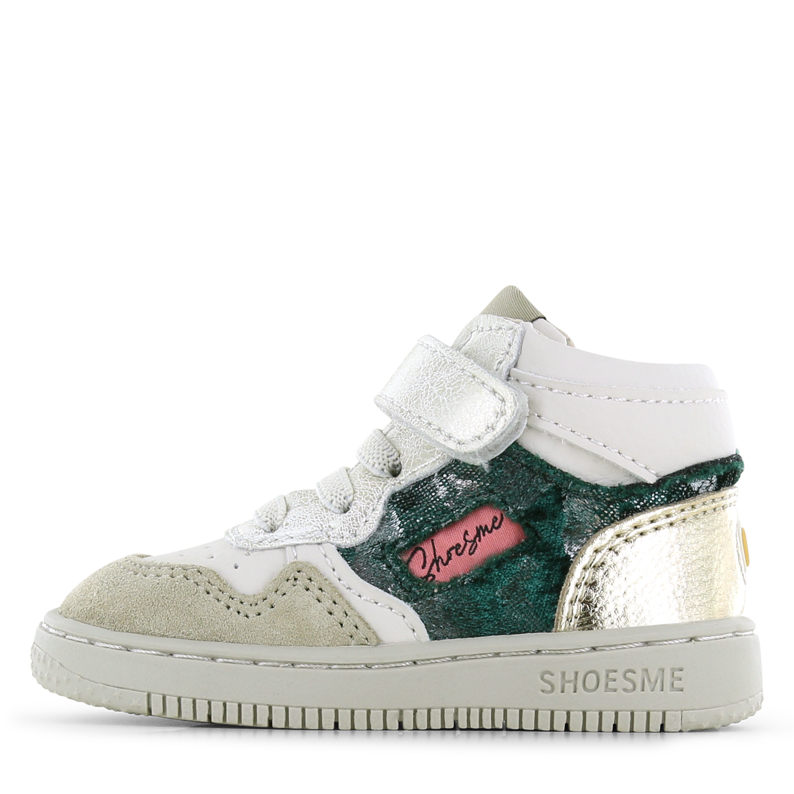 Shoesme wit sneakertje met details Microfiber leer, Suède | Sale