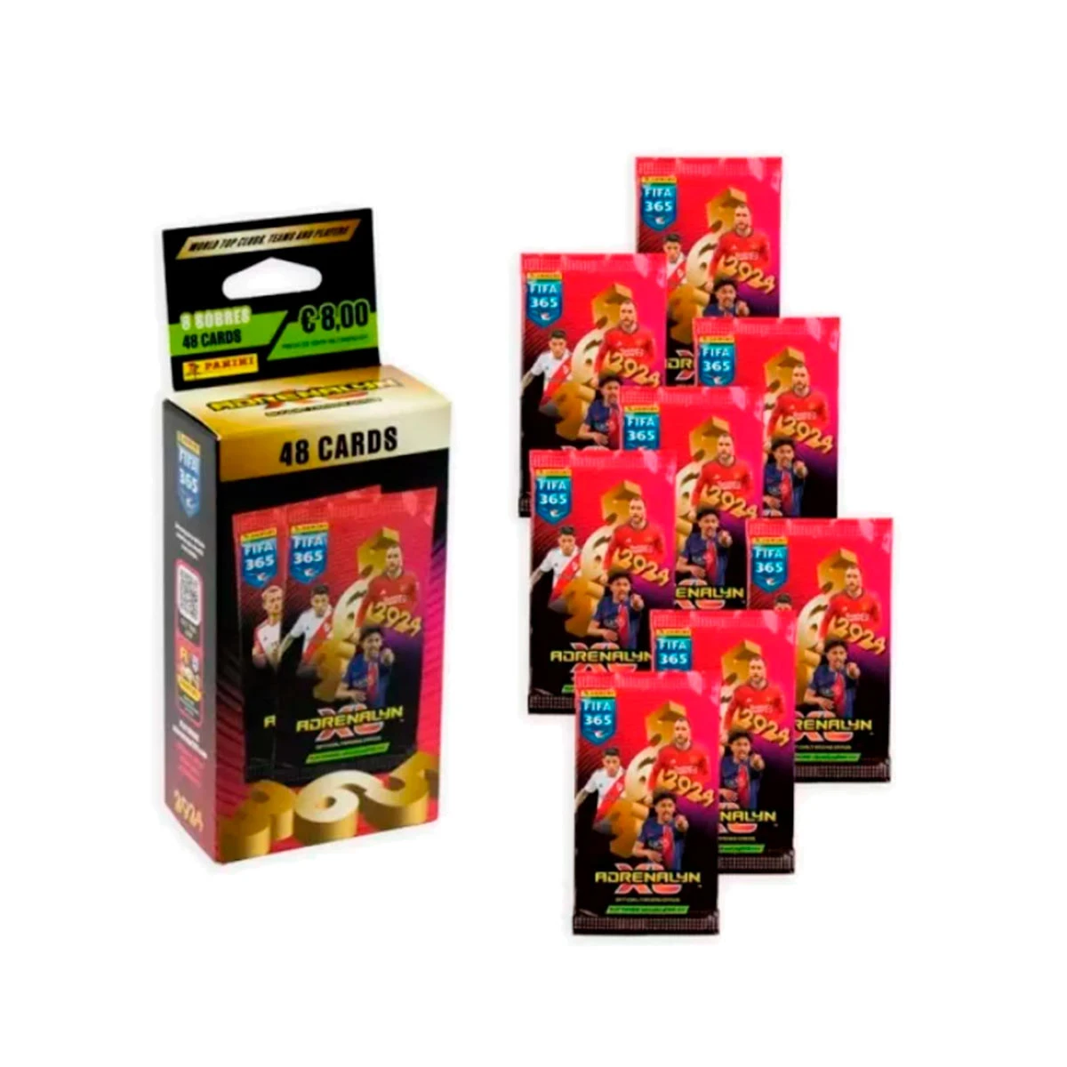 Ecoblister 8 carteiras Tc Adrenalyn Fifa 365 2024-2025