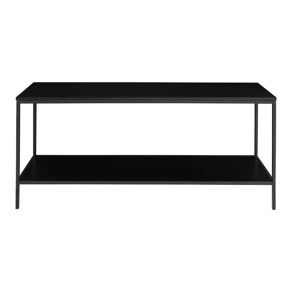 Tv-Meubel Zwart - Metaal & Melamine - Kast Vita