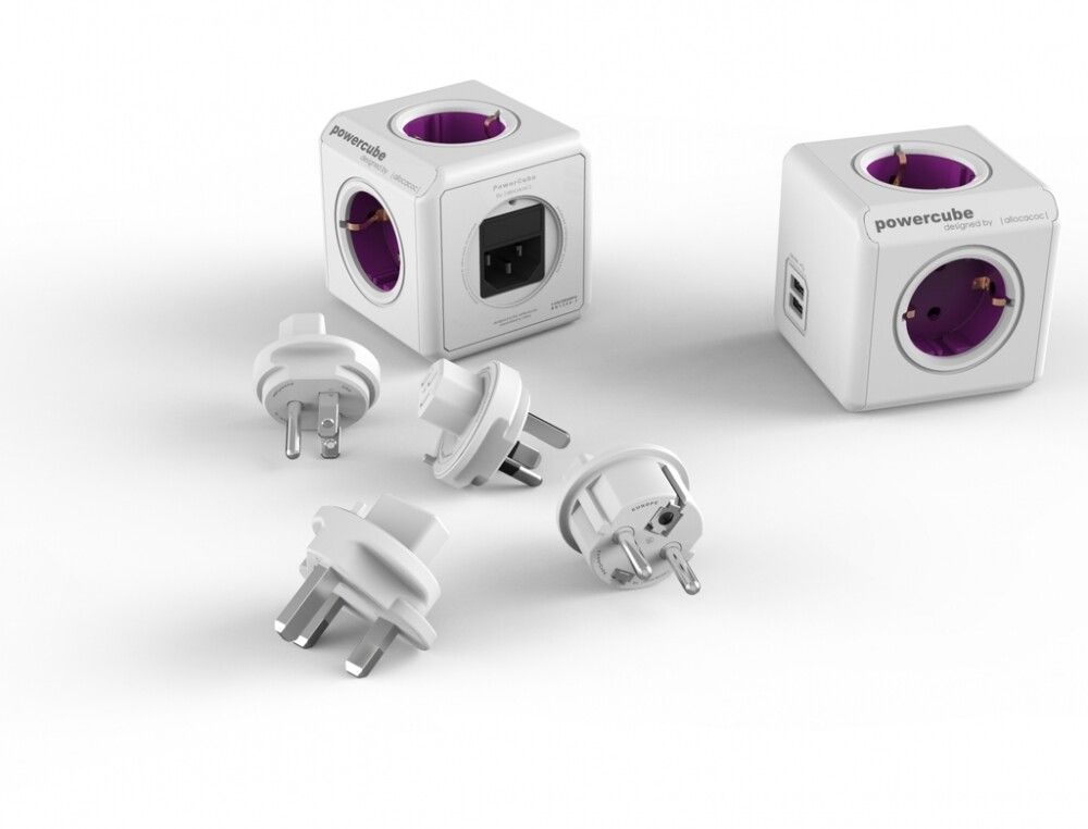 ADAPTER POWERCUBEM. USB OG 4 UTTAK REISE