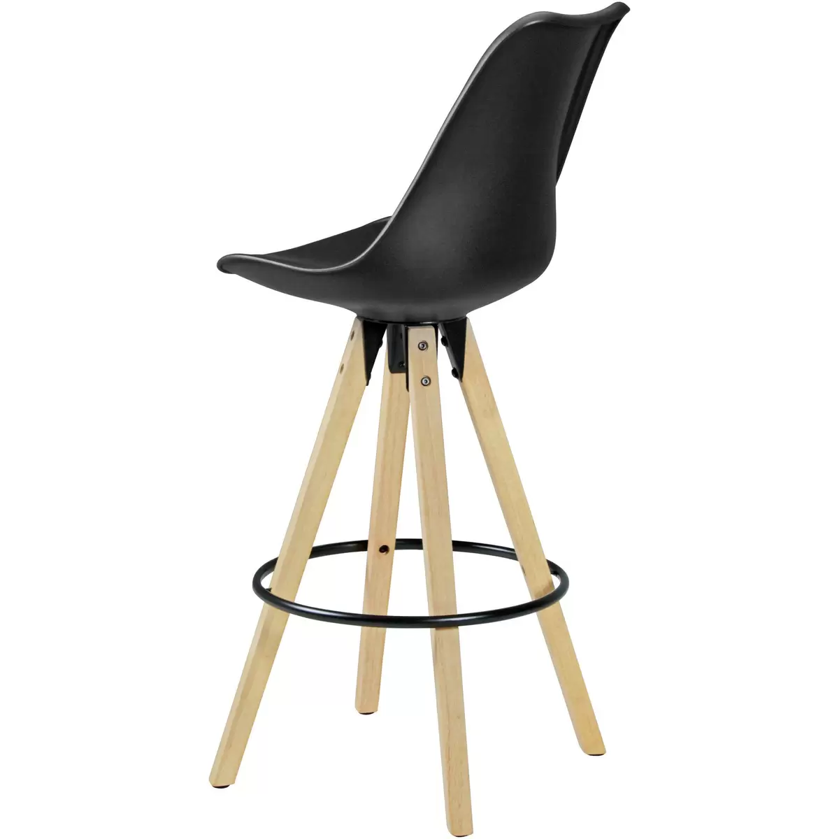 Barhocker 2er Set Carcassonne hellbraun,natur,schwarz