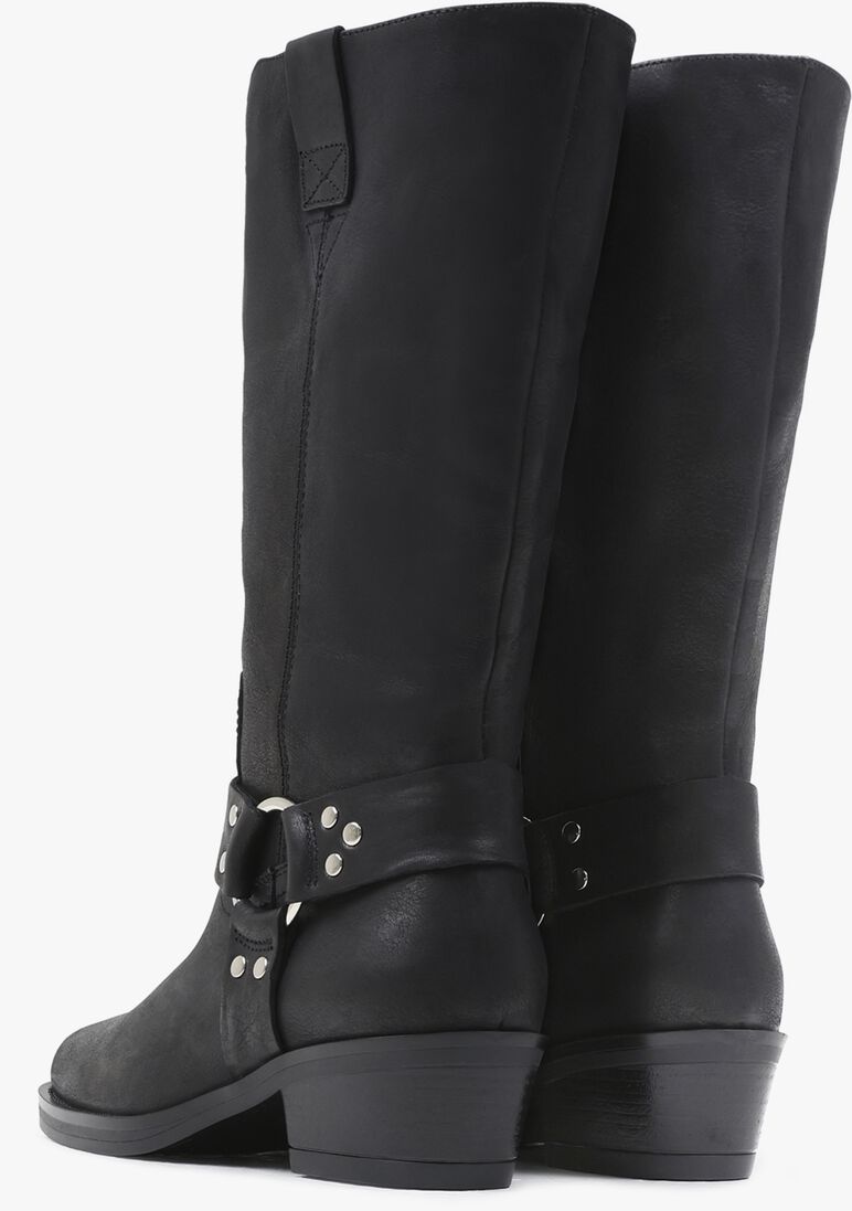 BRONX zwarte bronx biker boots trig-ger 14326