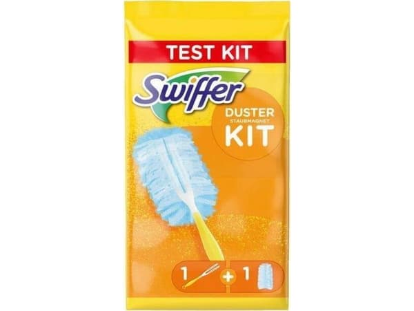 Swiffer støvmagnet startsett, 1 håndtak + 1 klut tar opp støv, smuss og hår fra alle overflater - 1 stk (4084500407633)