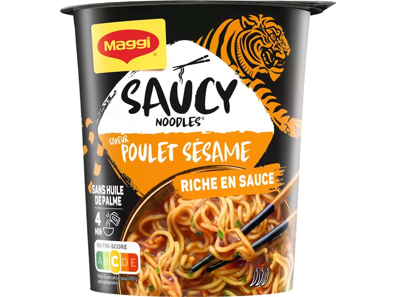Maggi Fertiggericht Saucy Noodle Sesame Chicken 75 g Nudelgericht mit Poulet-Sesam Geschmack