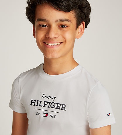 Tommy Hilfiger T-Shirt - Monotype 1985 - Weiß