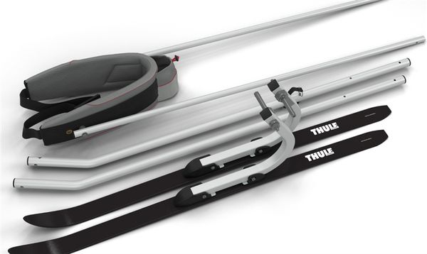 SKISET ZU CHARIOT ANHÄNGER  silber  Generation 1 bis 2023 Modell CAB, CROSS double, CROSS single, LITE double, LITE single, SPO
