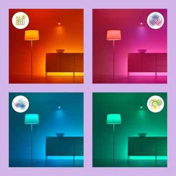 WiZ Connected LED peer E27 13 mat kleurlicht dimbaar