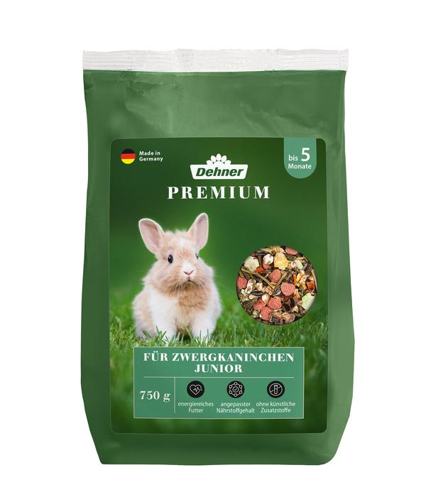 Dehner Premium Zwergkaninchenfutter Junior,