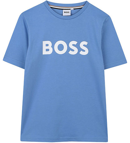BOSS T-Shirt - Navy m. Weiß