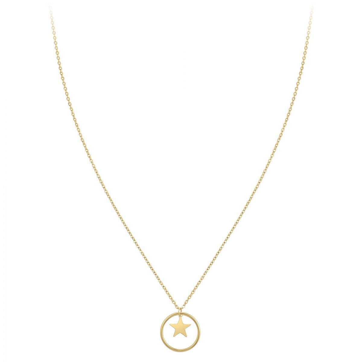 Collier étoile SC Bohème en acier inoxydable