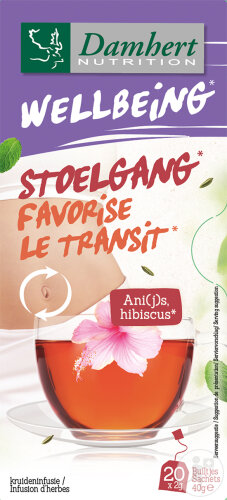 Damhert Tea Time Stimule Le Transit Infusion D'Herbes 20 Sachets