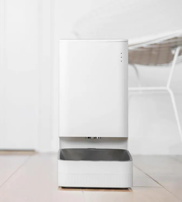 Smart Pet Food Feeder Automatischer Haustier Futter Spender mit App Steuerung (iOS/Android) - Weiss