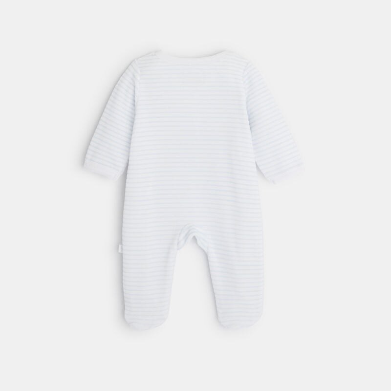 Pyjama bébé en velours bleu Absorba Bleu