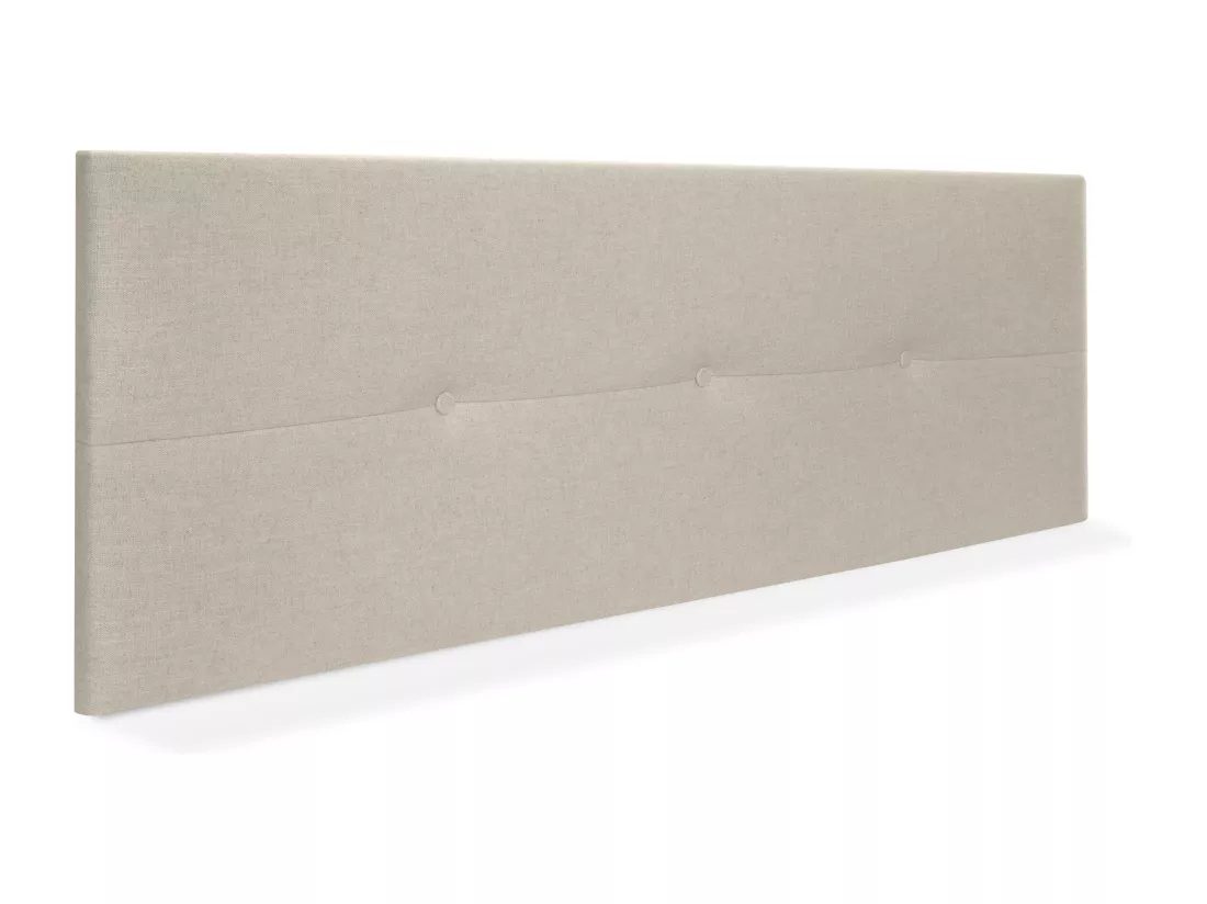 DHOME Tête de lit en lin naturel avec Boutons 160x50cm Lits 150/160 - Beig