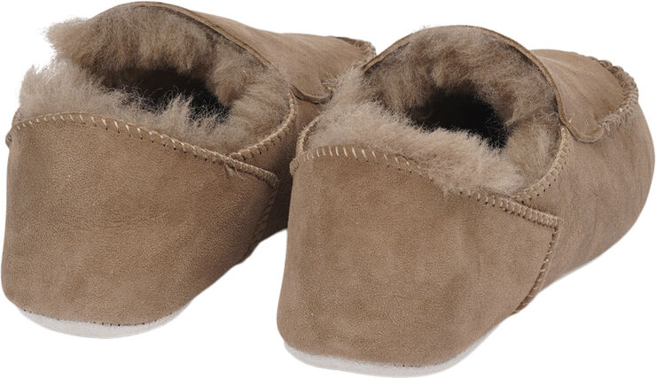 Lovelies PUMORI - DOUBLE FACED SHEARLING SLIPPERS - 8 PAIRS Woodsmoke
