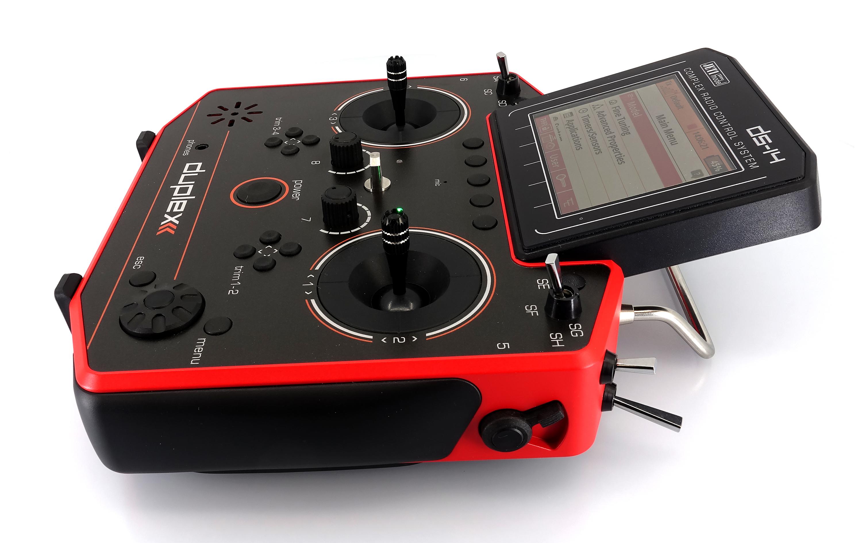 Fernsteuerung DS-14 II Multimode Rot<br>10-Kanal Jeti Duplex Handsender