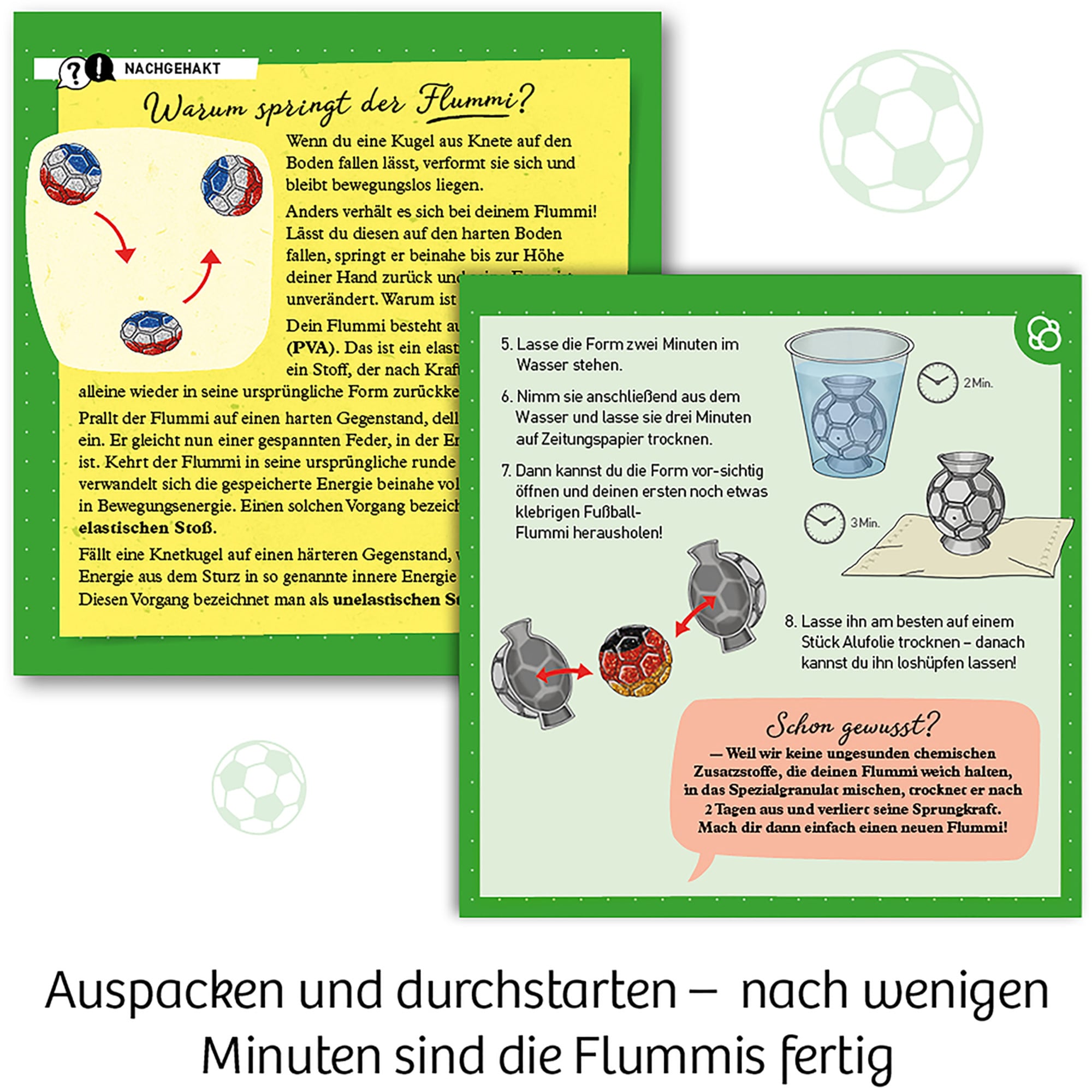 Kosmos Experimentierkasten Fußball-Flummis